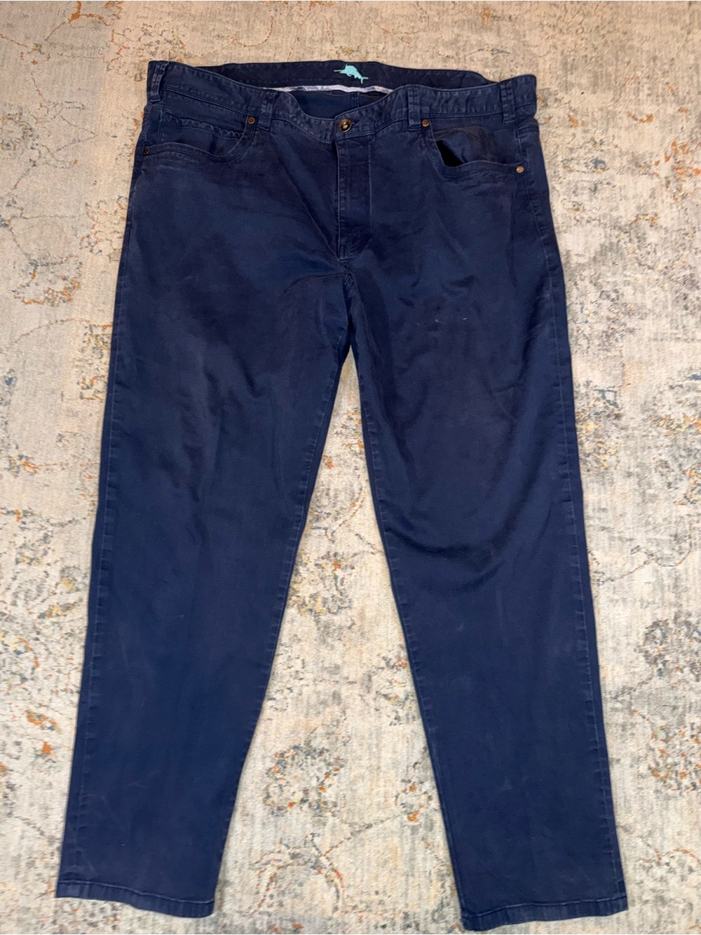 Tommy Bahama Navy Relaxed Fit Chino 46x30 A125